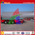 Tri-Axles Capacity 35-60cbm Semi Trailer Asphalt Bitumen Heating Tank